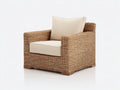 Poltrona da giardino-rattan-legno-86x83x78 cm-naturale-crema-stile moderno