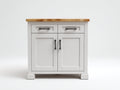 Credenza-legno-MDF-metallo-104x58x94 cm-bianco caldo-rovere naturale-rustico moderno