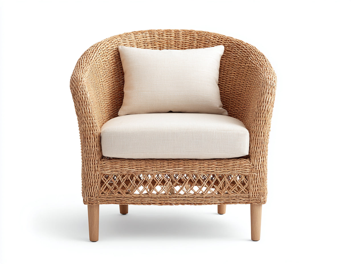 Poltrona da giardino-rattan-legno-82x80x85 cm-naturale-beige-stile nordico