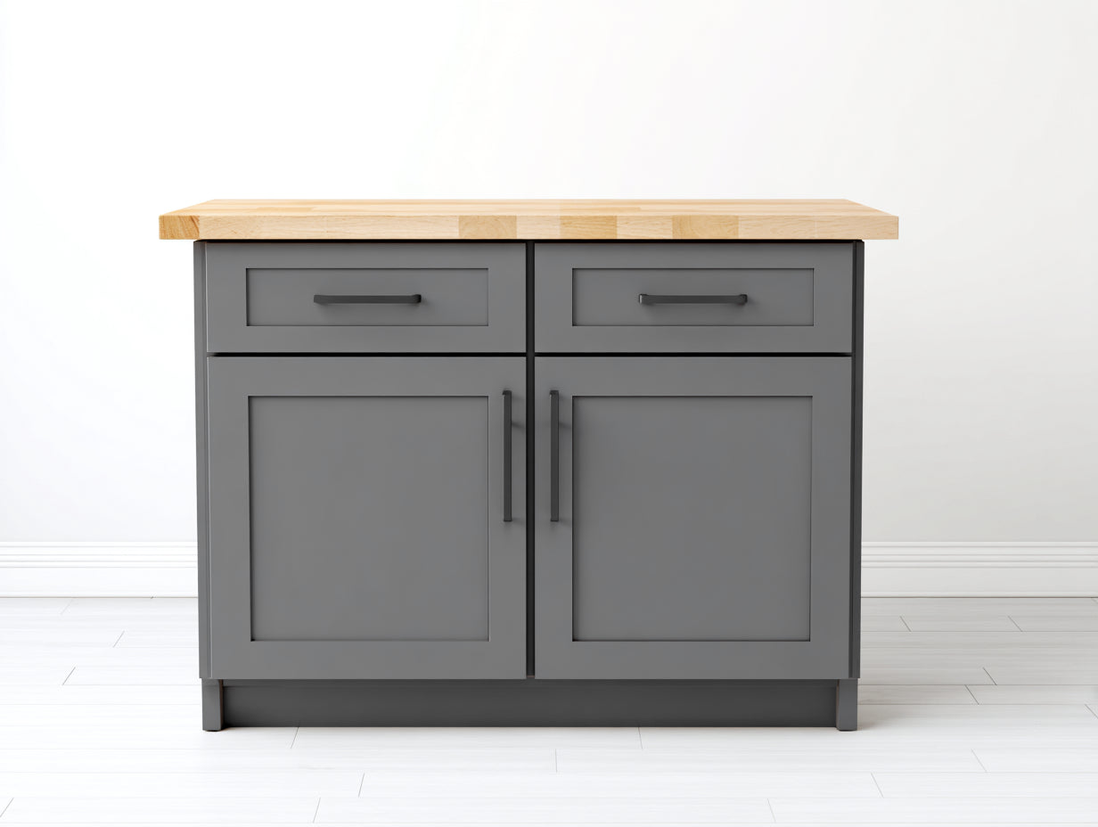 Credenza-legno-MDF-metallo-118x60x92 cm-grigio antracite-rovere naturale-minimalista