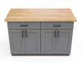 Credenza-legno-MDF-metallo-152x64x94 cm-grigio perla-rovere naturale-transizionale
